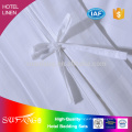 Hotel bedding/China supplier jacquard 300TC cotton weaven luxury white hotel linen